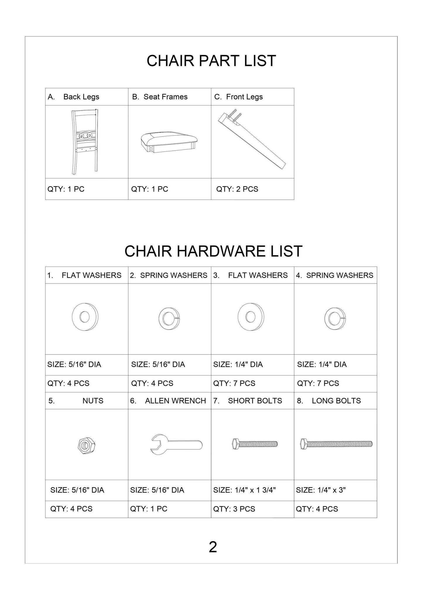 Watson Dining Chairs (Set of 2)- Gray