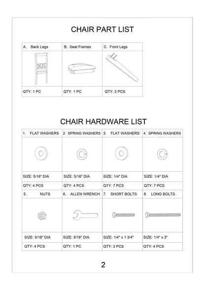 Watson Dining Chairs (Set of 2)- Gray