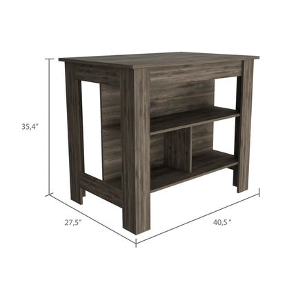 Prep Pro Center Kitchen Island - Dark Brown