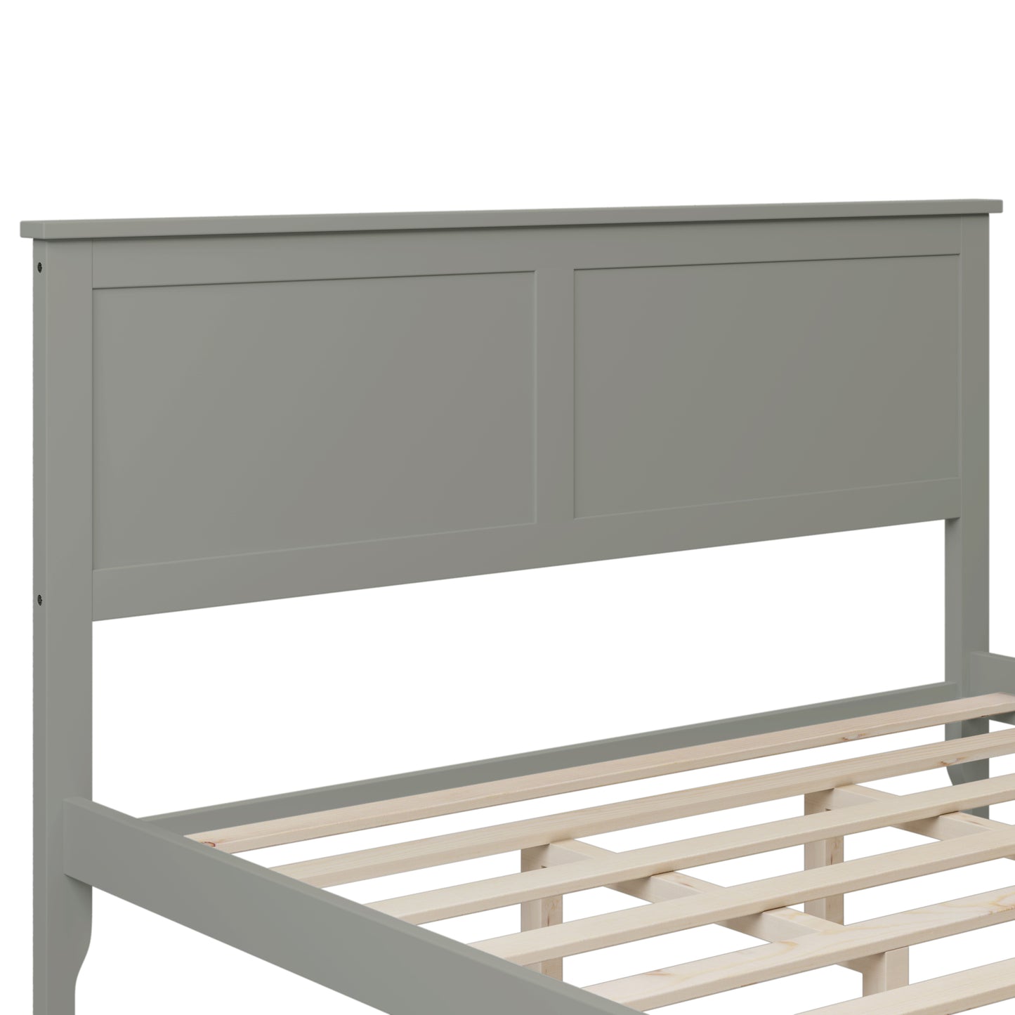 Miller Queen Size Platform Bed Frame - Gray