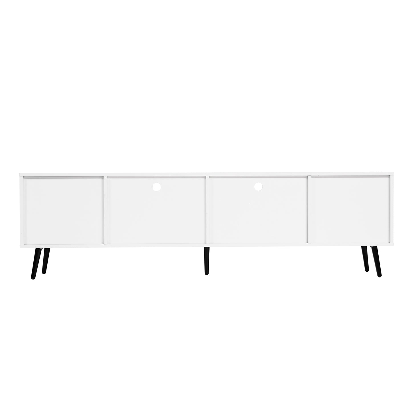 Moon 16 Colors LED TV Stand with Remote Control Lights - White