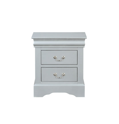 Louis Philippe III Nightstand - Platinum