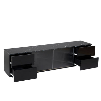 Nomad TV stand with LED remote control lights - Black