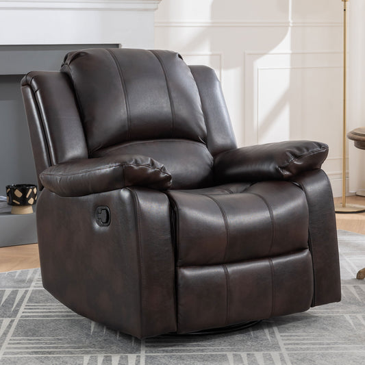 Lawson Swivel and Glider Recliner Chair - Brown