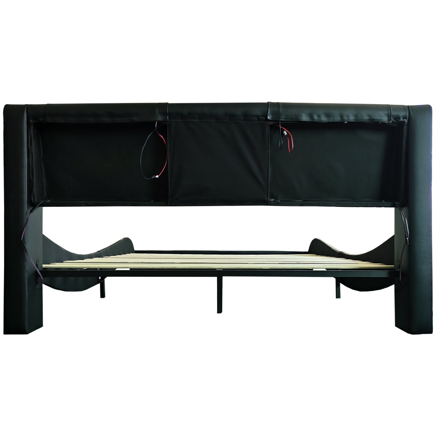 Sonic Control Queen Size Platform Bed Frame - Black