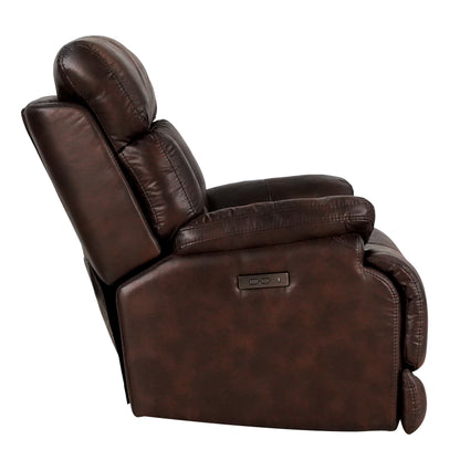 Wiley Leather Gel Chocolate Brown 38.5 Width Zero Gravity Power Recliner