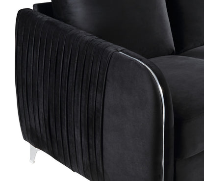 Hathaway Loveseat Couch - Black