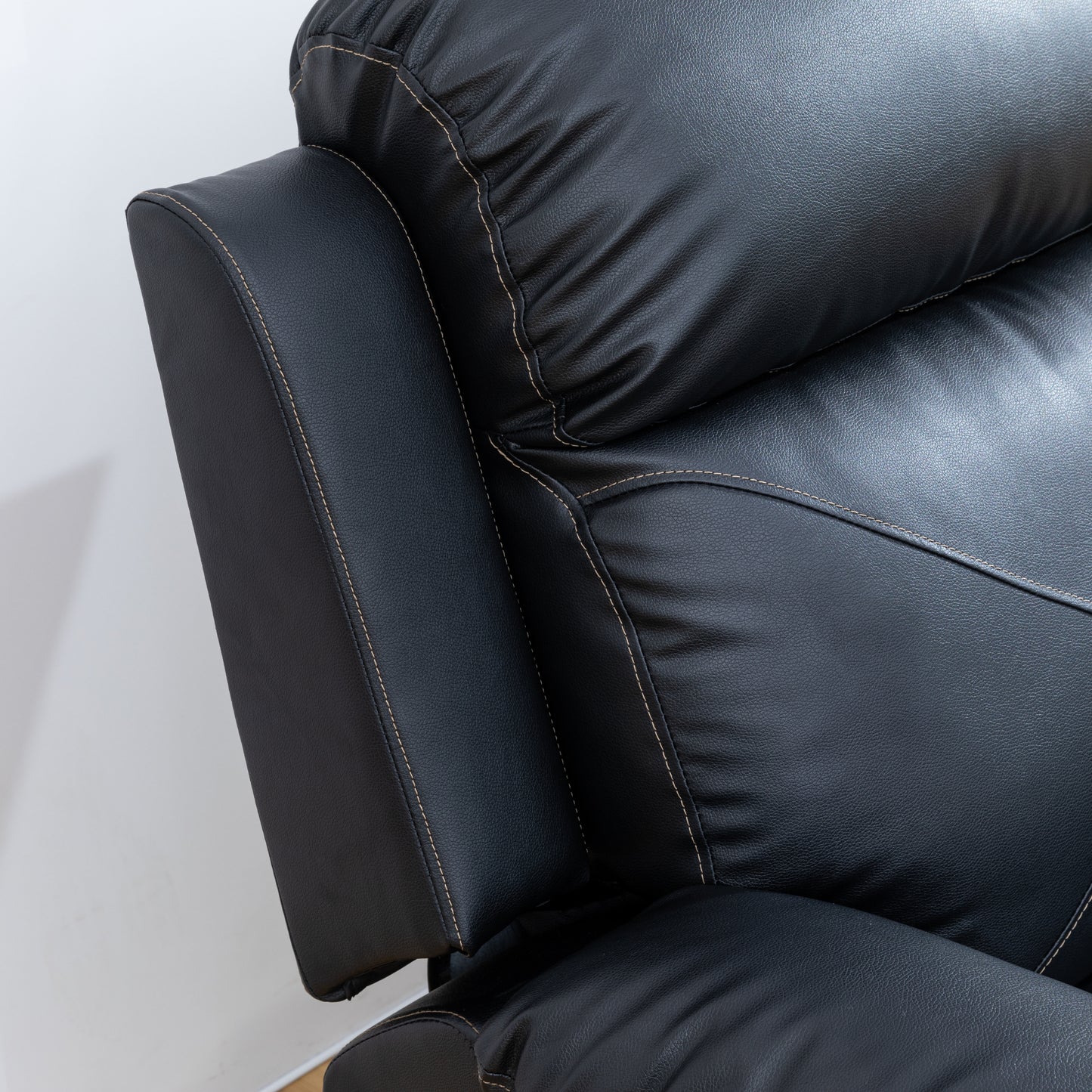 Watson Air Leather Reclining - Black