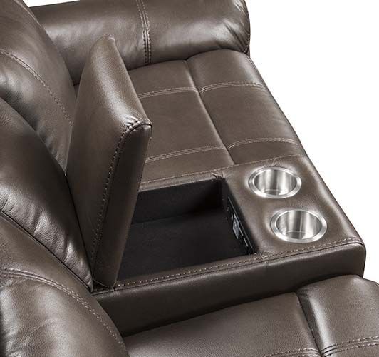 Lydia Motion Loveseat with Console