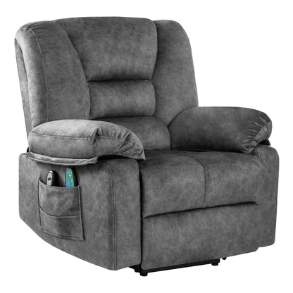 Harris Power Lift Recliner Chair with Massage - Gray