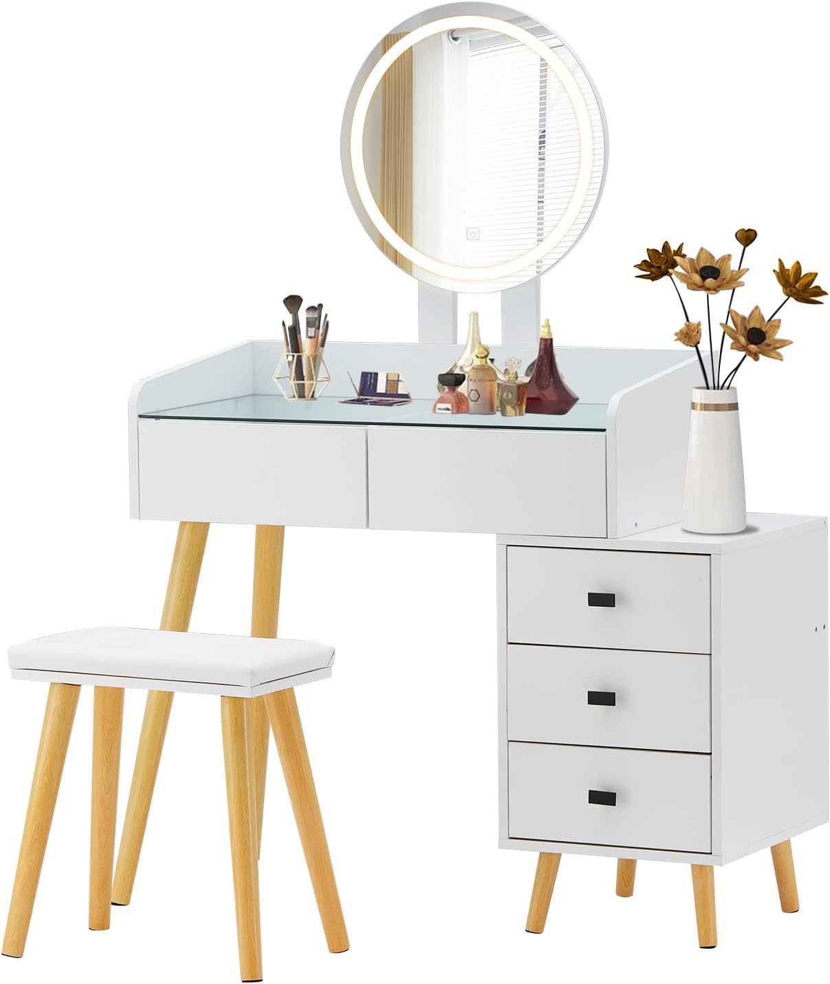 Mina Dressing Table with LED