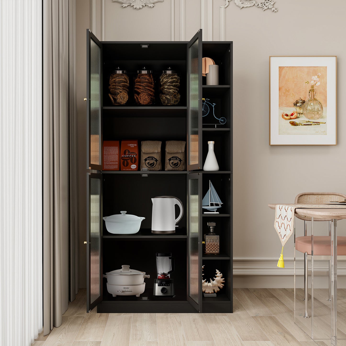 Monson Utility Storage Cabinet - Black