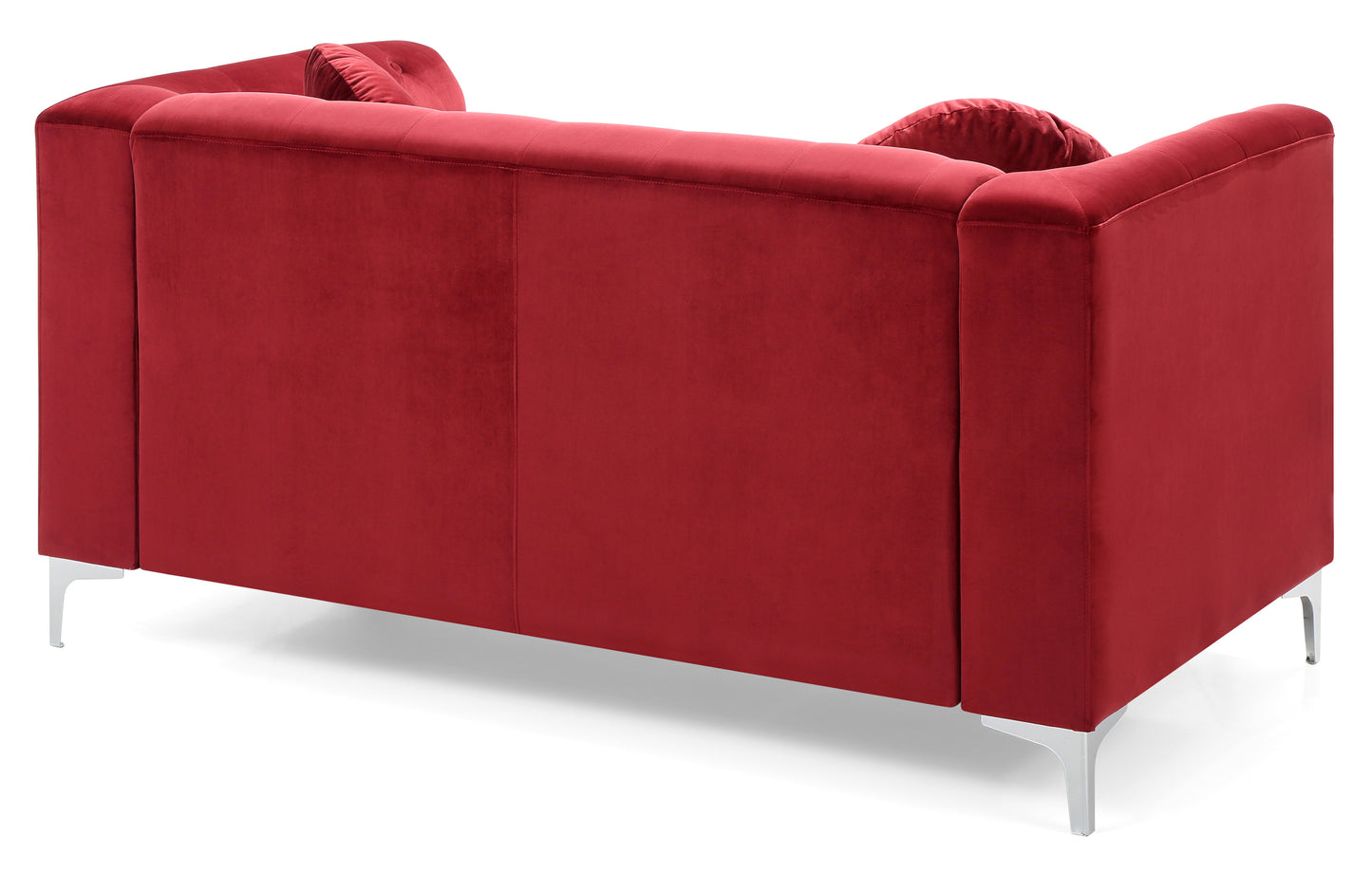 Enzo Sloped Arm Loveseat - Burgundy