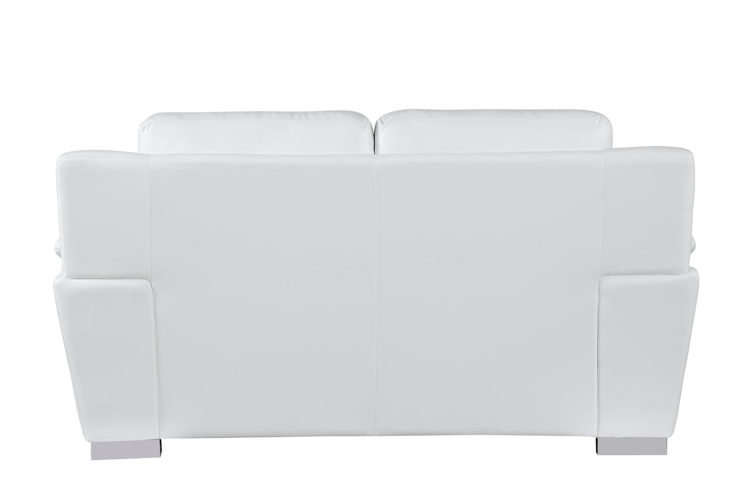 Harvey Genuine Leather Loveseat - White