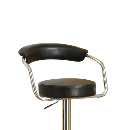 Calista Faux Leather Bar Stools - Black Set of 2