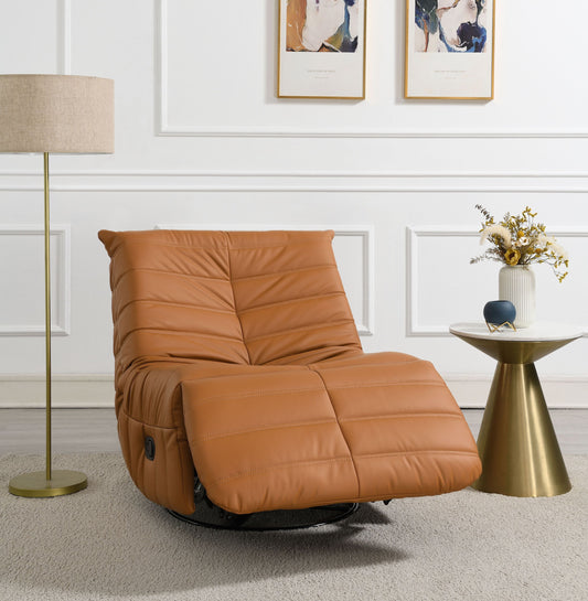 Talmon Glider Recliner w/Swivel - Orange