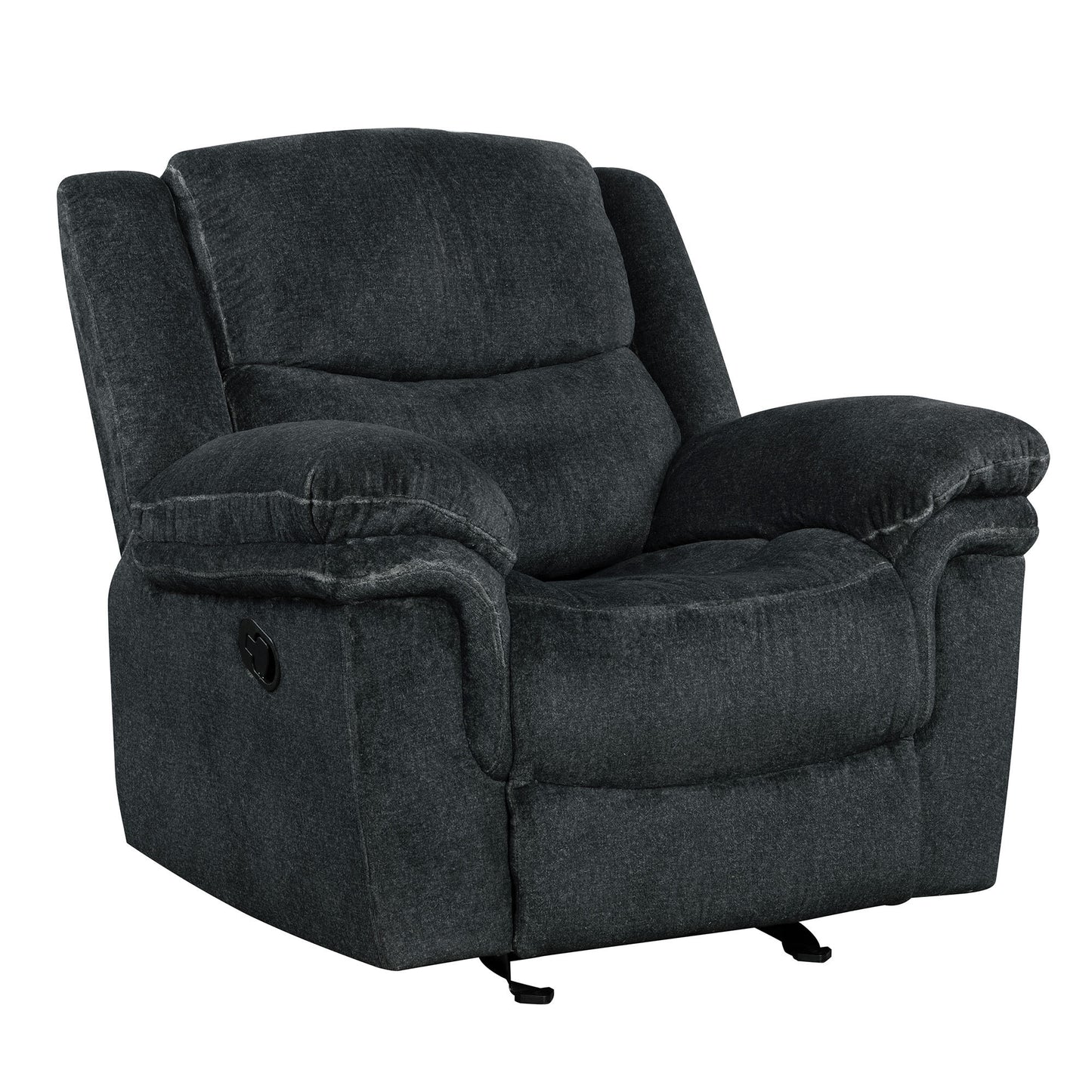 Venassa Manual Reclining Sofa - Dark Blue