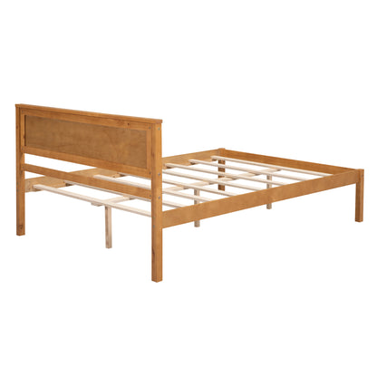 Rhoda Full Size Platform Bed Frame - Oak