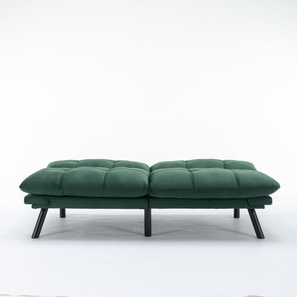 Vega Convertible Folding Modern Sofa Bed - Emerald