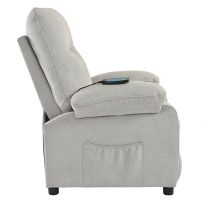 Aston Recliner Chair with Message and Heater - Gray