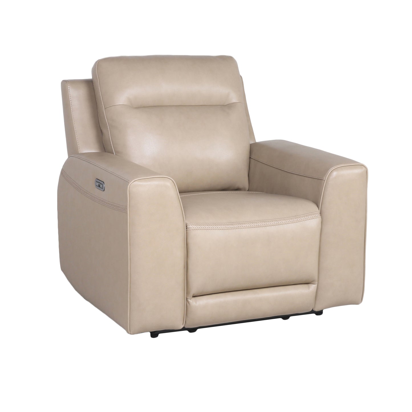 Elena Silhouette Leather Power Reclining  - Tan