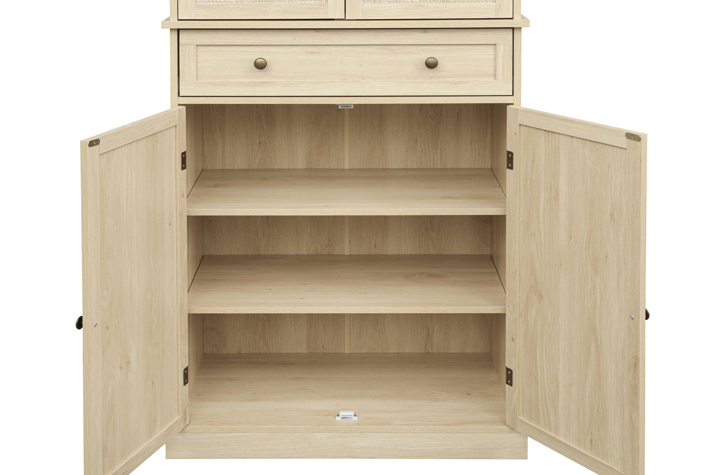 Robu 4 Door Cabinet with 1 Drawer - Natural