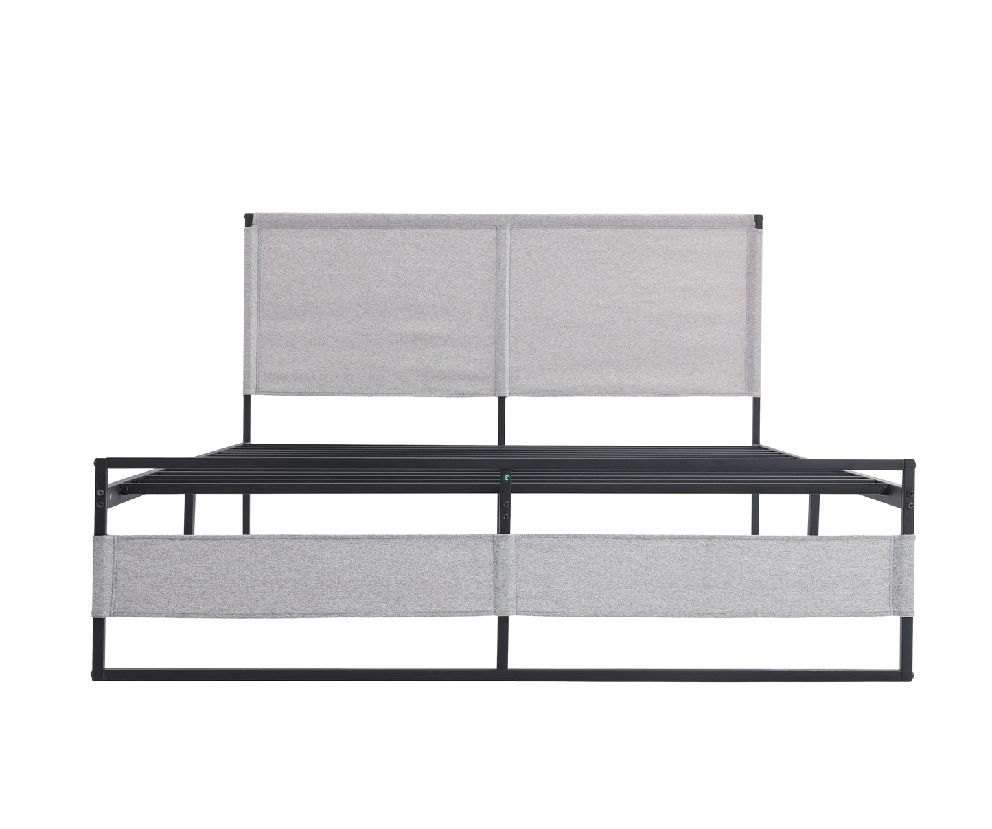 Ovi Queen Size Metal Bed Frame - Gray