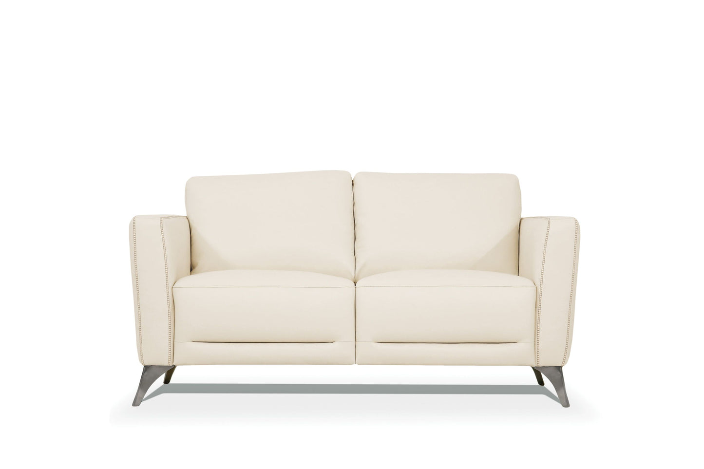 Malaga Leather Loveseat - Cream