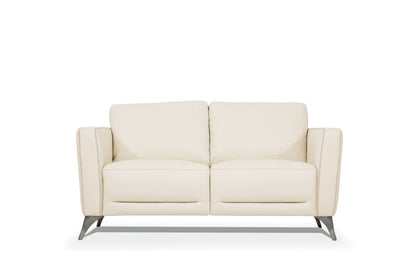 Malaga Leather Loveseat - Cream