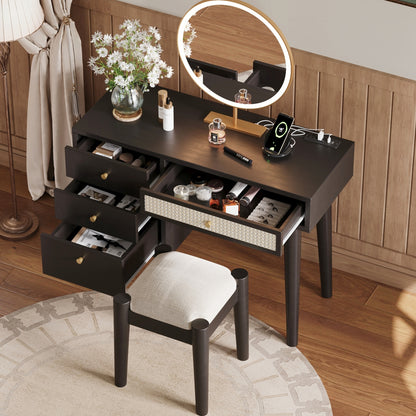 Zano Makeup Vanity Set - Black