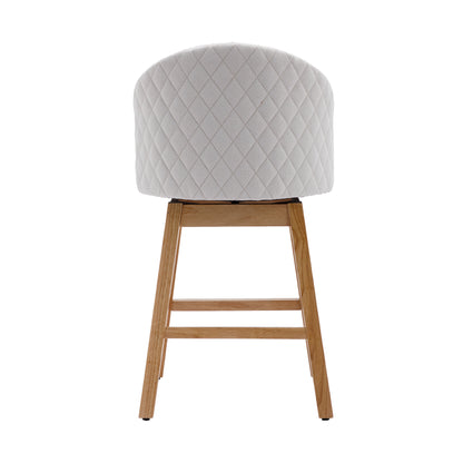 COOLMORE Bar Stools - Beige Set of 2