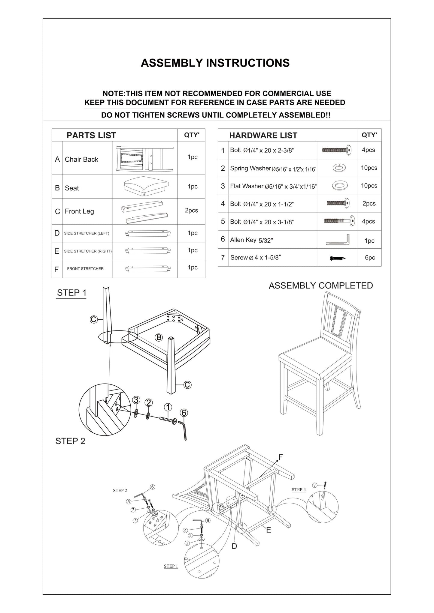 Blake 5pc Set Counter height Table  4x High Chairs - Gray