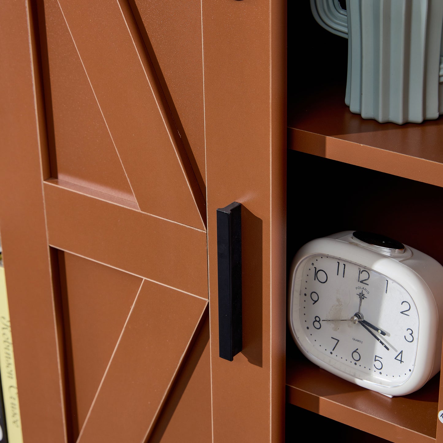 Lumber Wood  Storage Cabinet - Brown