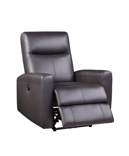 Blane Top Grain Leather Recliner (Power Motion) - Brown