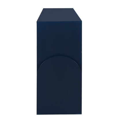 O II Metal Handle Storage Cabinet - Navy Blue