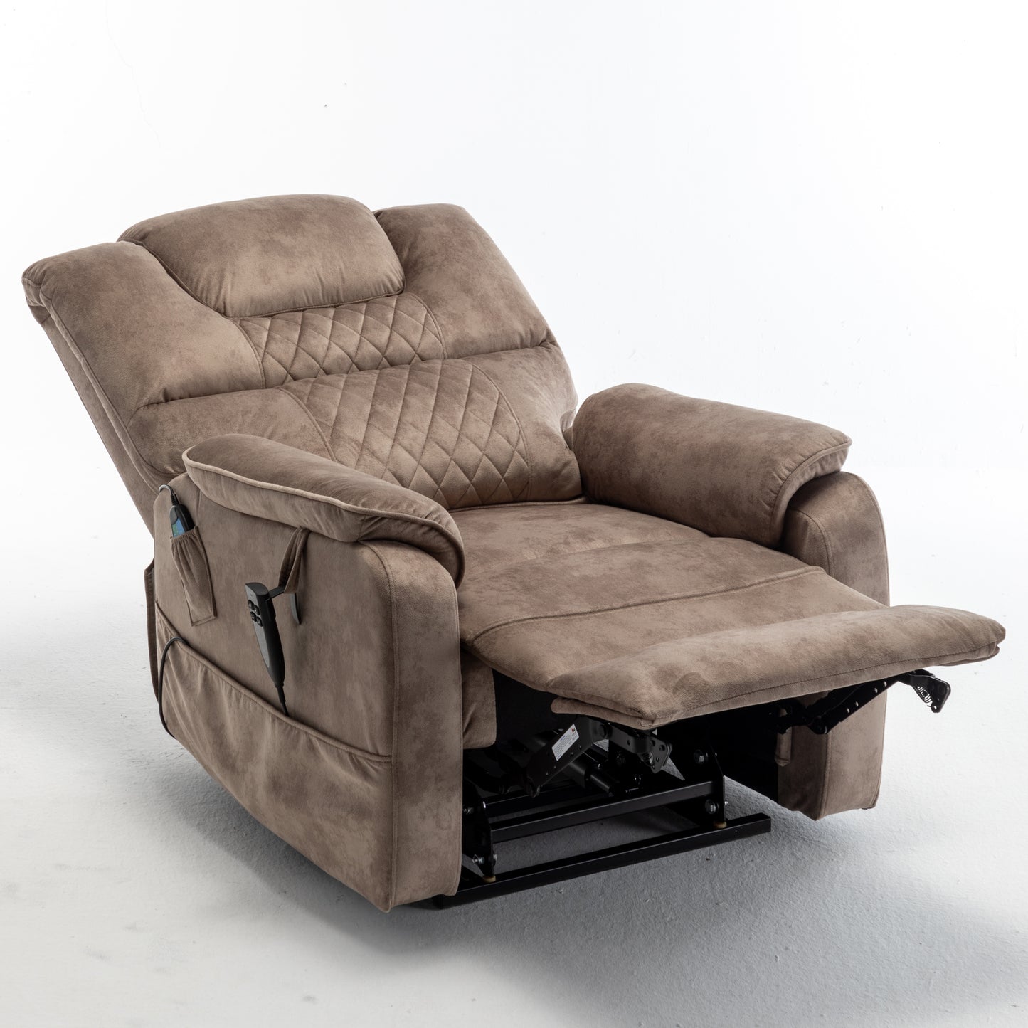 Eriga Power Lift Recliner Chair (180 degree lying flat) - Brown