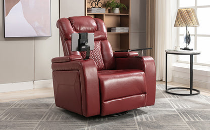 Comfort Max 270 Degree Swivel Power Recliner - Red