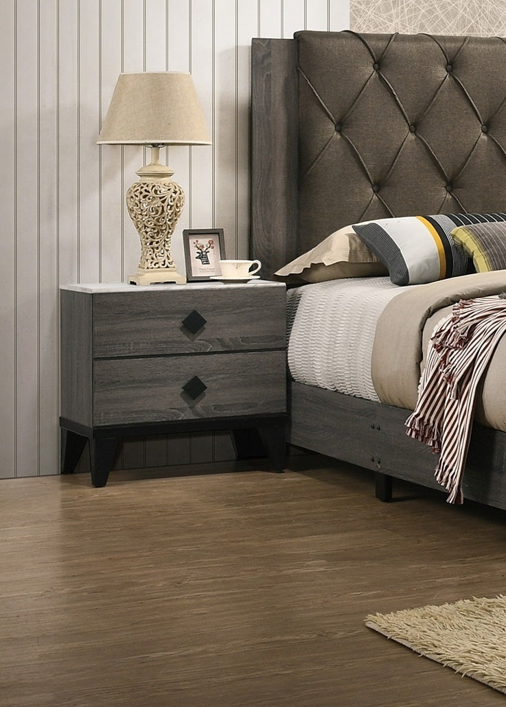 Lyra Nightstand - Gray