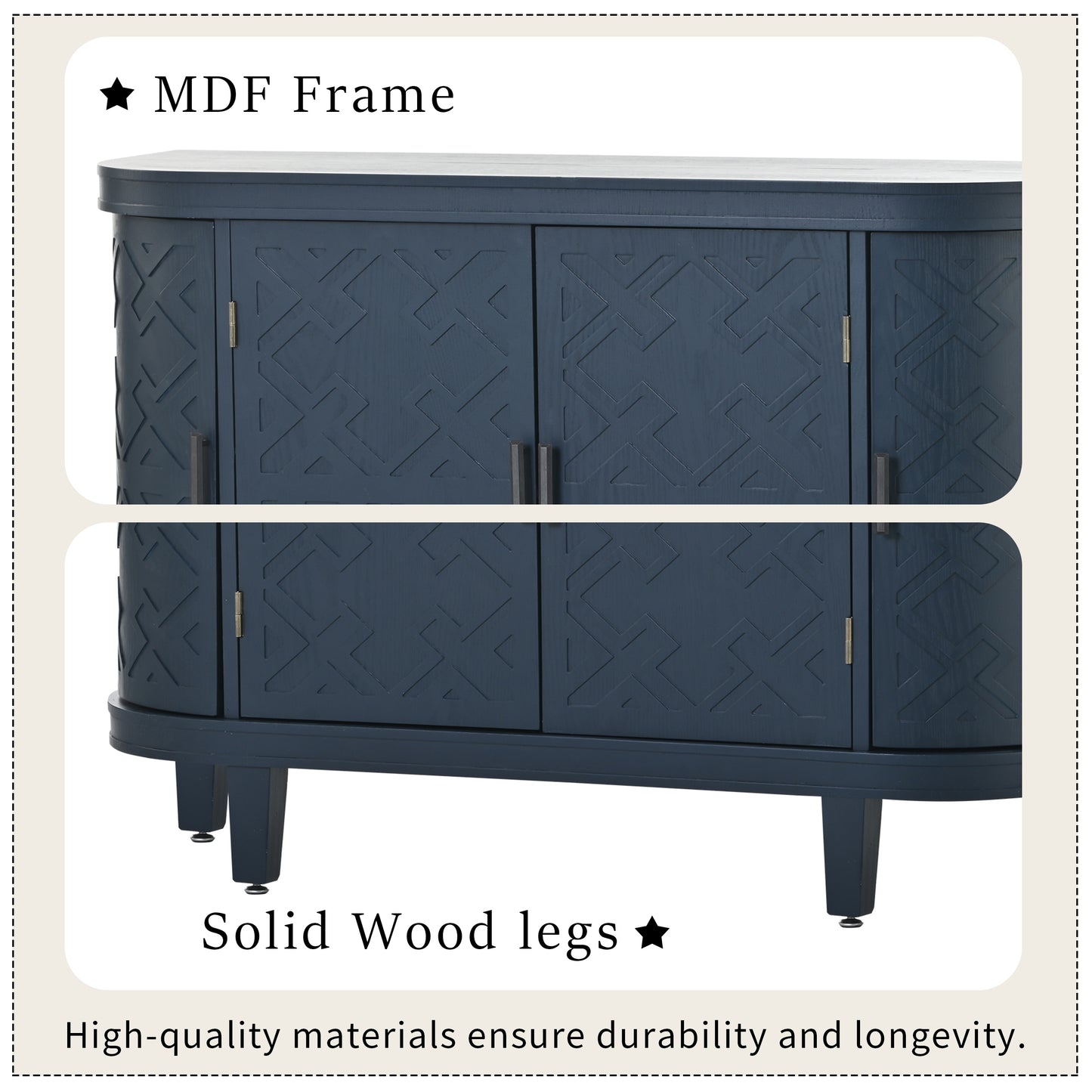 Tamra Sideboard Accent Cabinet - Blue