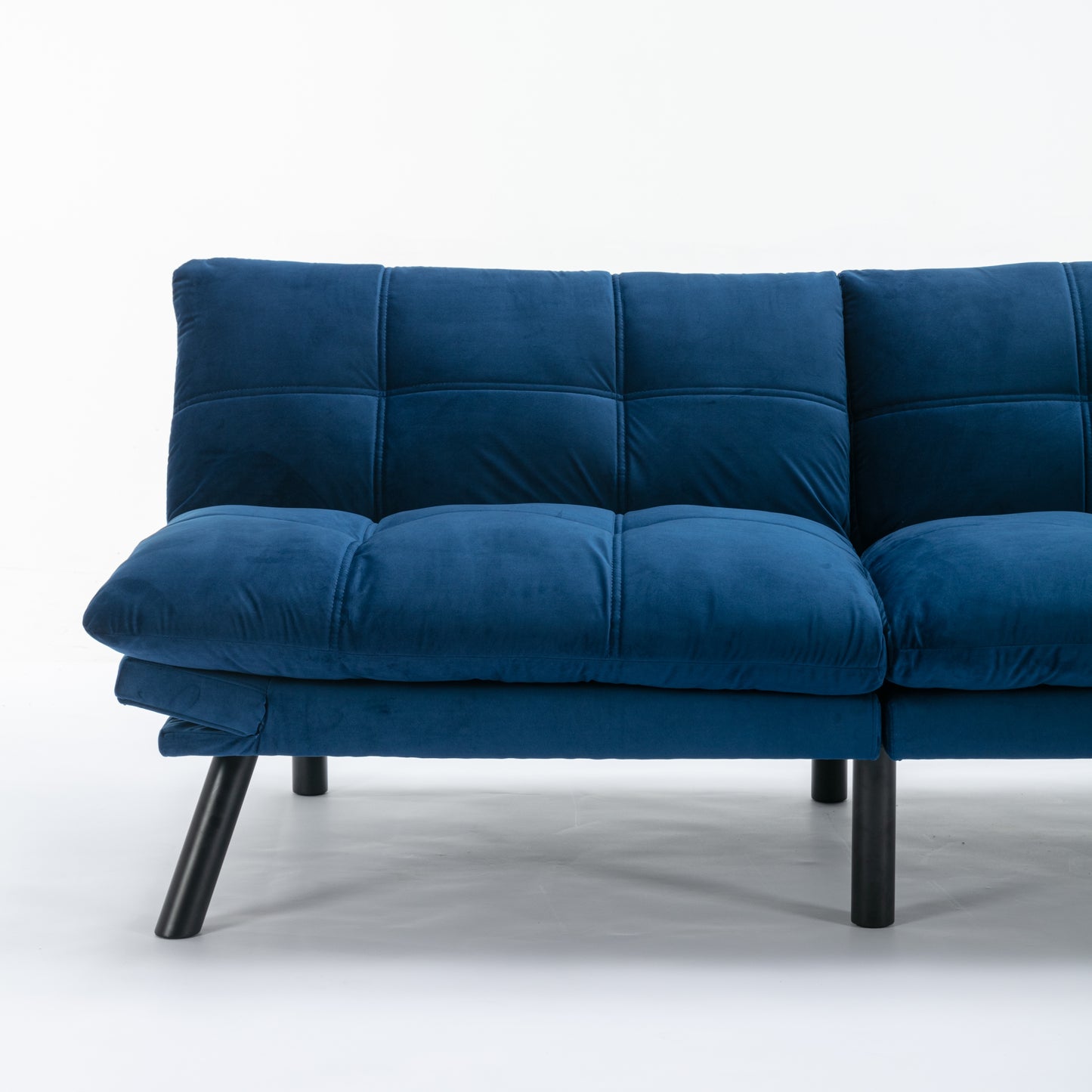 Vega Convertible Folding Modern Sofa Bed - Navy Blue