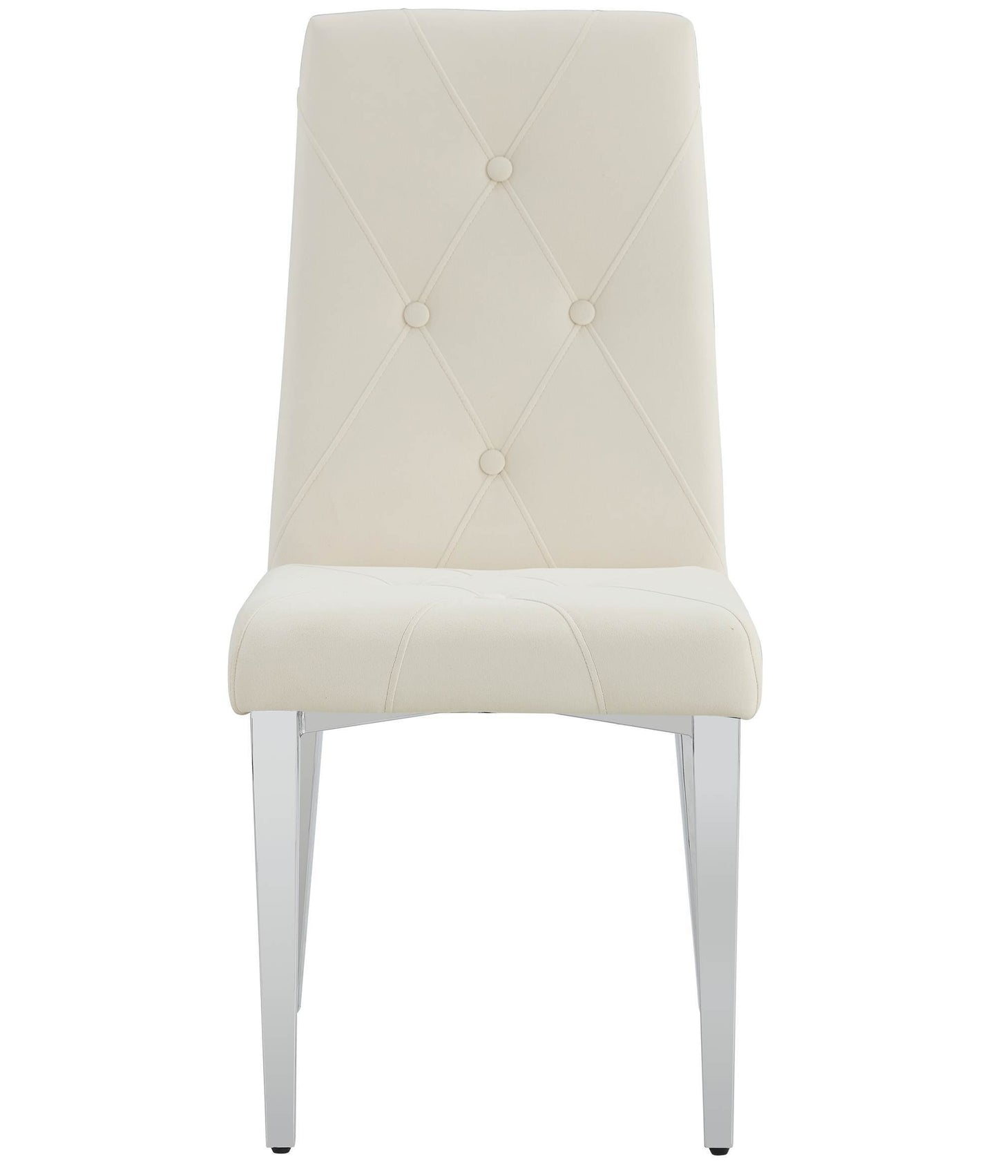 Galvin Velvet Dining Chairs with Metal Legs (Set of 4) - Beige