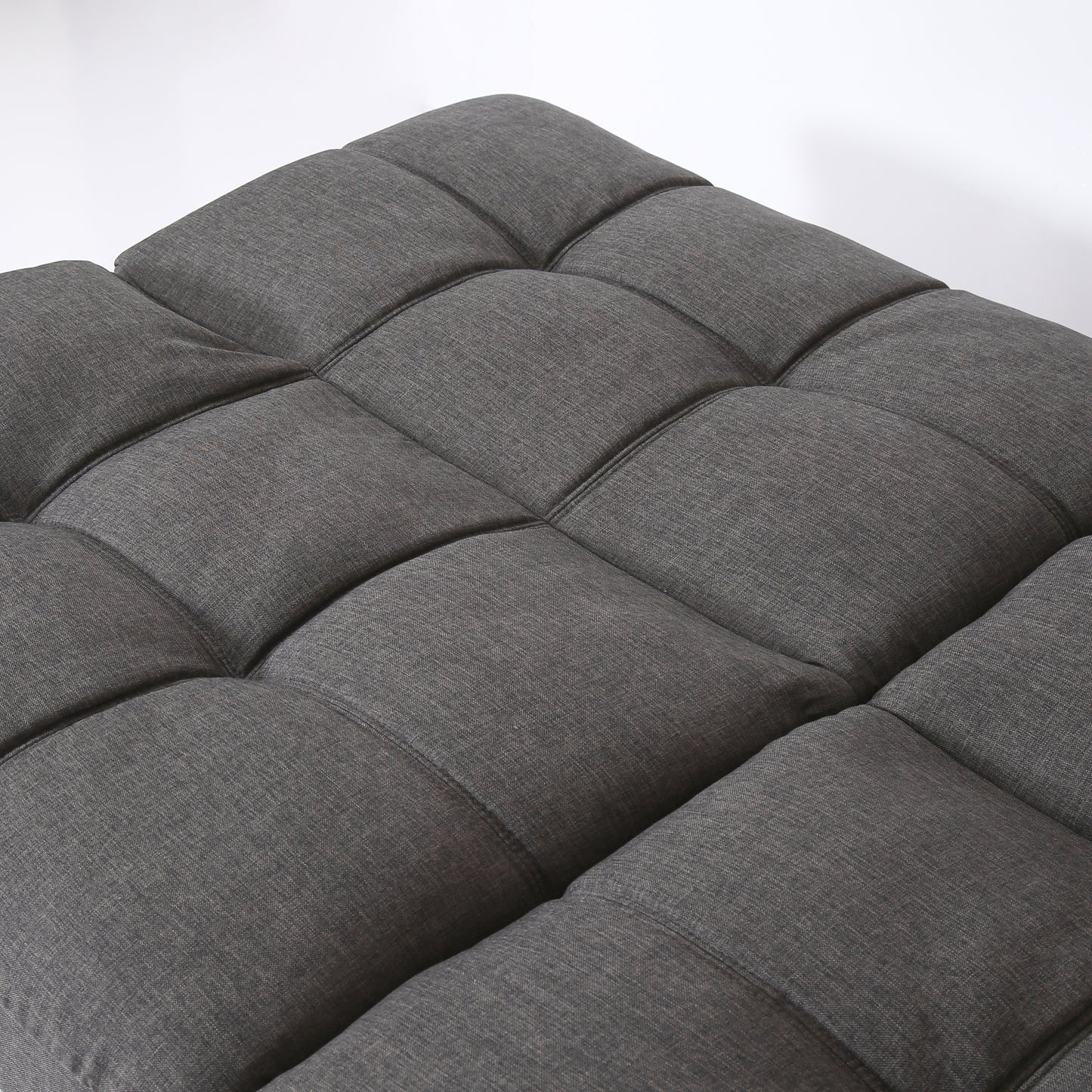 Koa Modern Convertible Memory Foam Futon Sofa Bed - Dark Grey