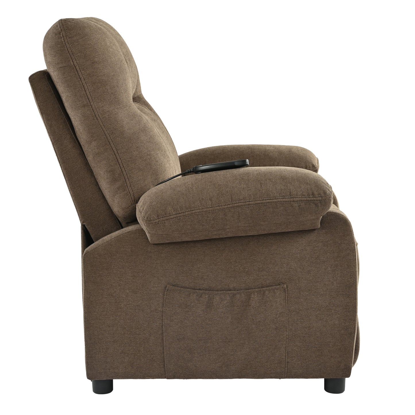 Aston Recliner Chair with Message and Heater - Brown