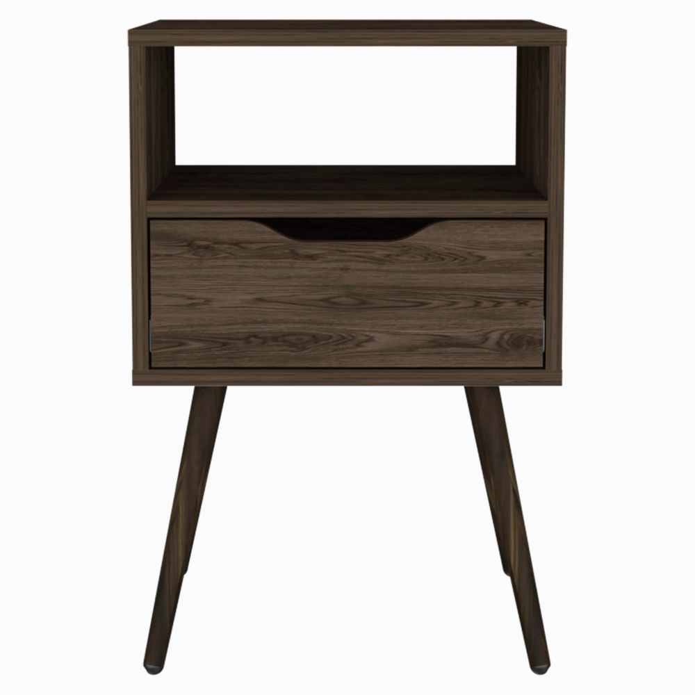 Otom Nightstand - Dark Walnut