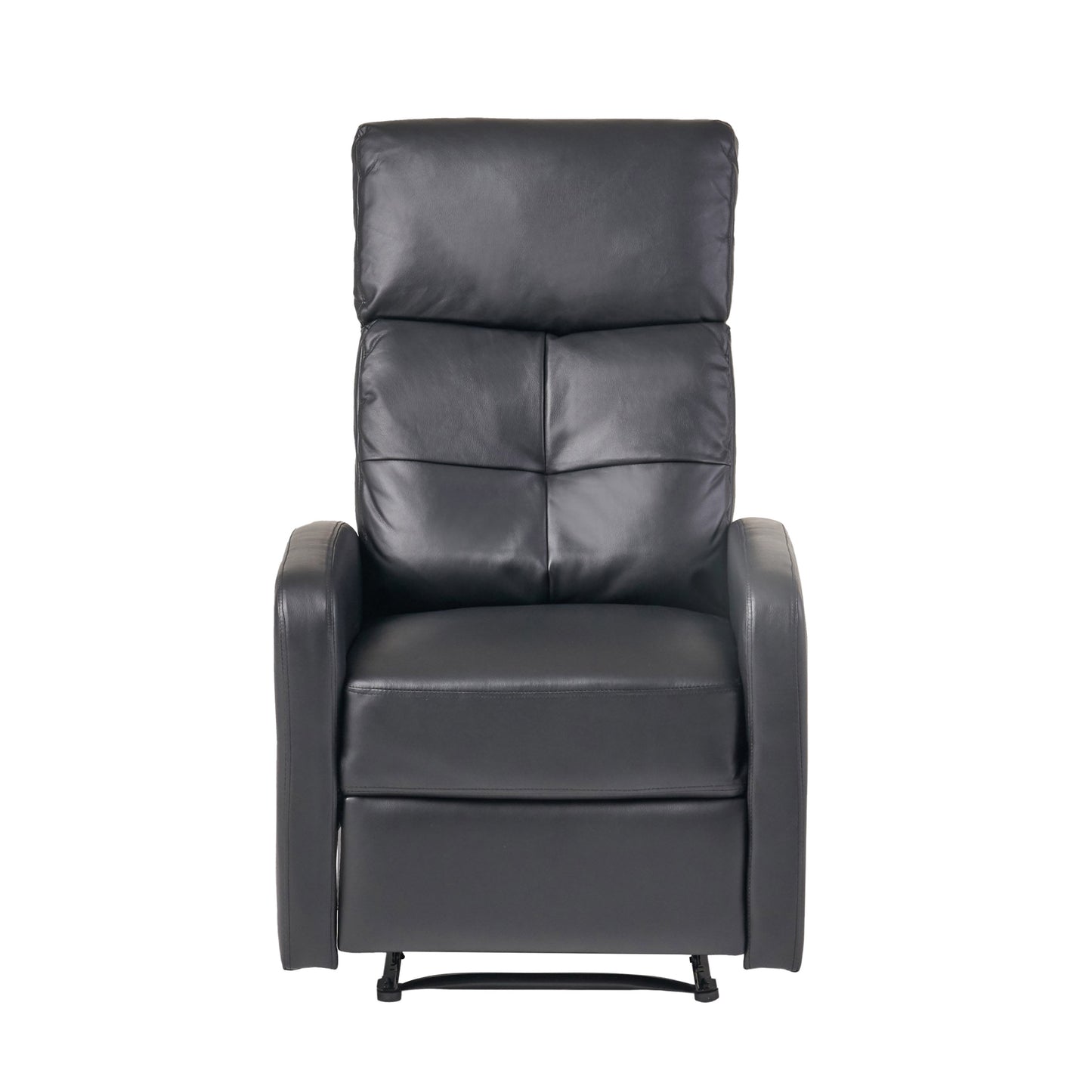 Henson Faux Leather Recliner Chair - Black