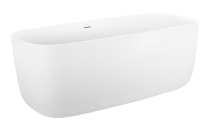 Sato 59" Acrylic Freestanding Soaking Bathtub  - White