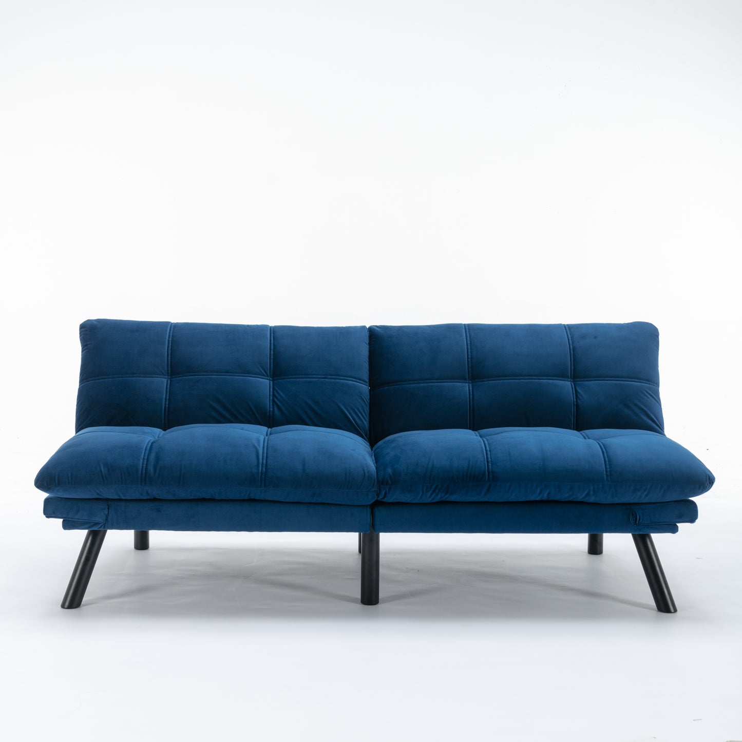 Vega Convertible Folding Modern Sofa Bed - Navy Blue