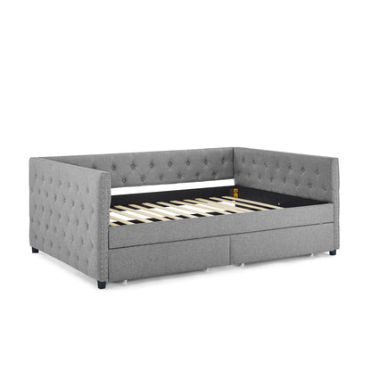 Teza Full Size Daybed with Drawers - Gray