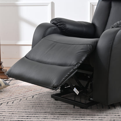 Rios PU Lift Chair Recliner - Black