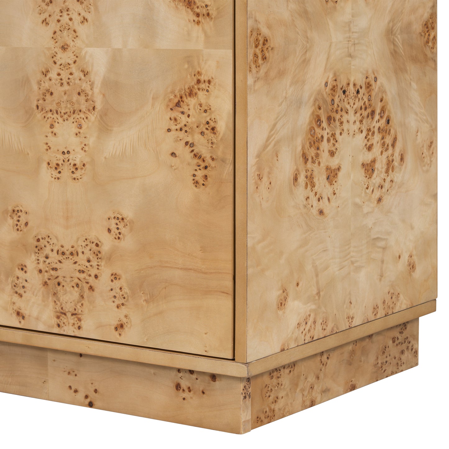 Lesia Pattern Storage Cabinet - Burly Wood